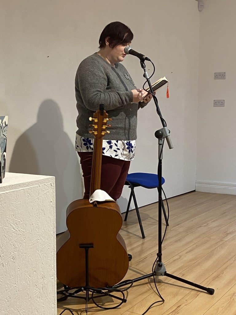 Poetry reading at the Ripples on the Lake book launch Mallow writers